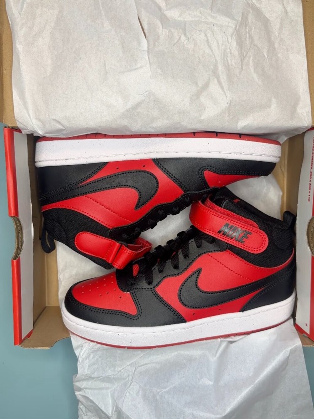 Nike University Red Black White Mid 7 W or 5.5Y